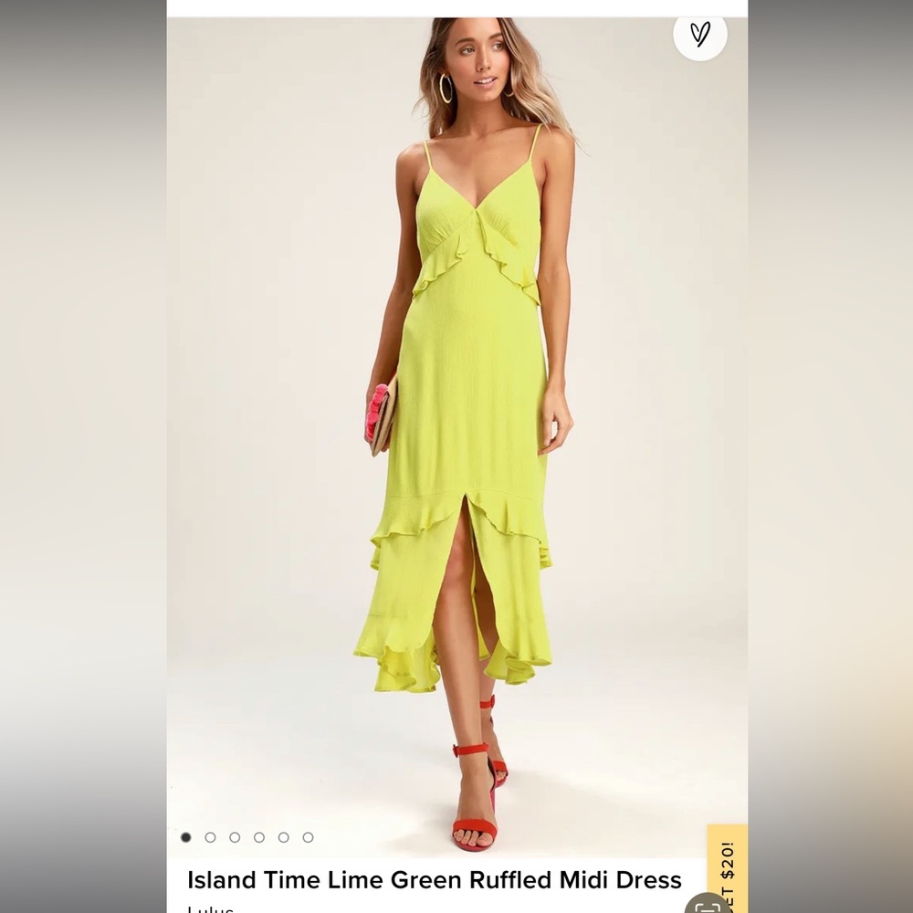 Lulus Lime Green Dress